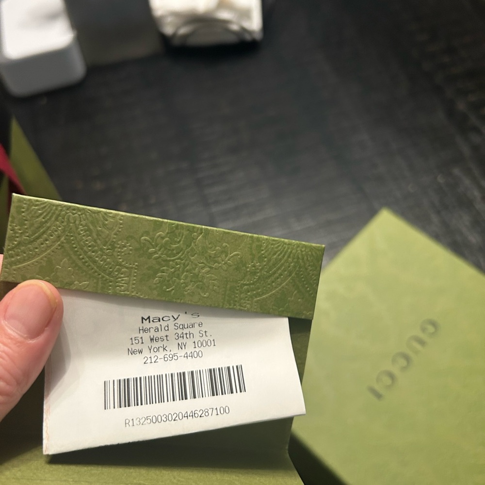 Gucci Black and Green Slides with Red Accent - Picture 9 of 9